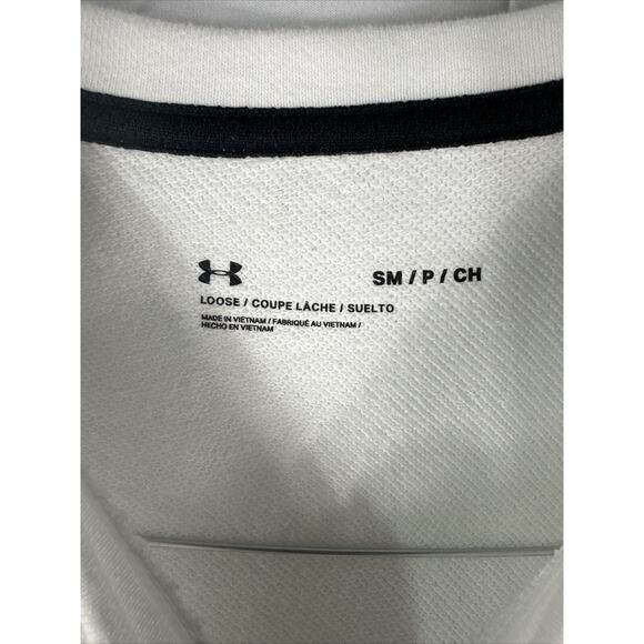 UNDER ARMOUR UA RIVAL Terry White Crewneck SWEATSHIRT  Mens Size S - Picture 3 of 3